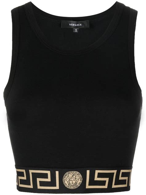 versace greca crop top|versace top price.